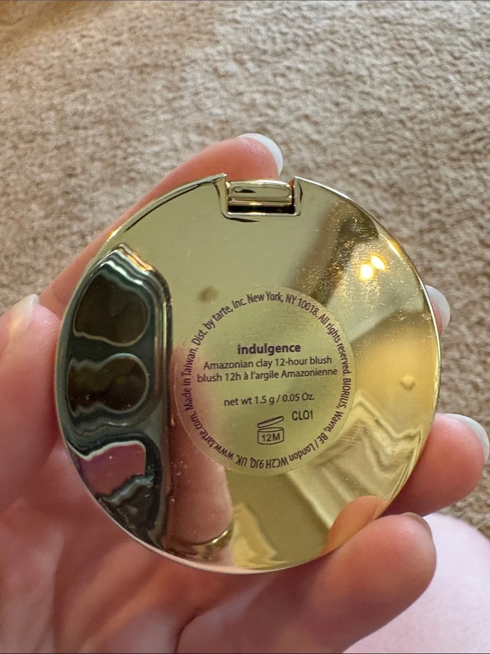 tarte Compact Travel Size Blush - Shade Indulgence